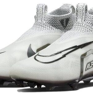 Nike Alpha Menace Elite 3 CT6648-100 White-Black Men's Football Cleats 12.5 New